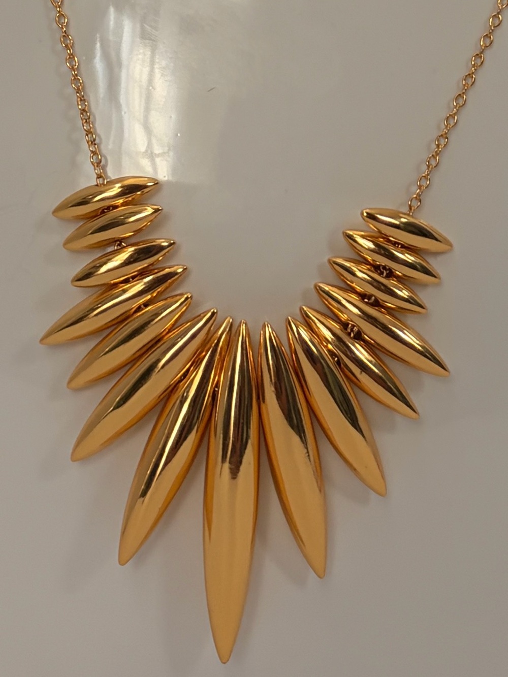 Gorjana Gold Spike Fan Pendant Necklace